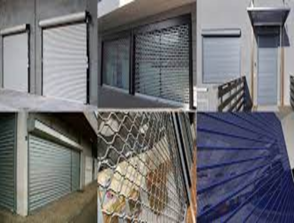 rideaux metalliques de differents modeles