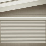 White metal roller window shutter background and texture