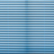 Blue tinted image of blinds texture background.