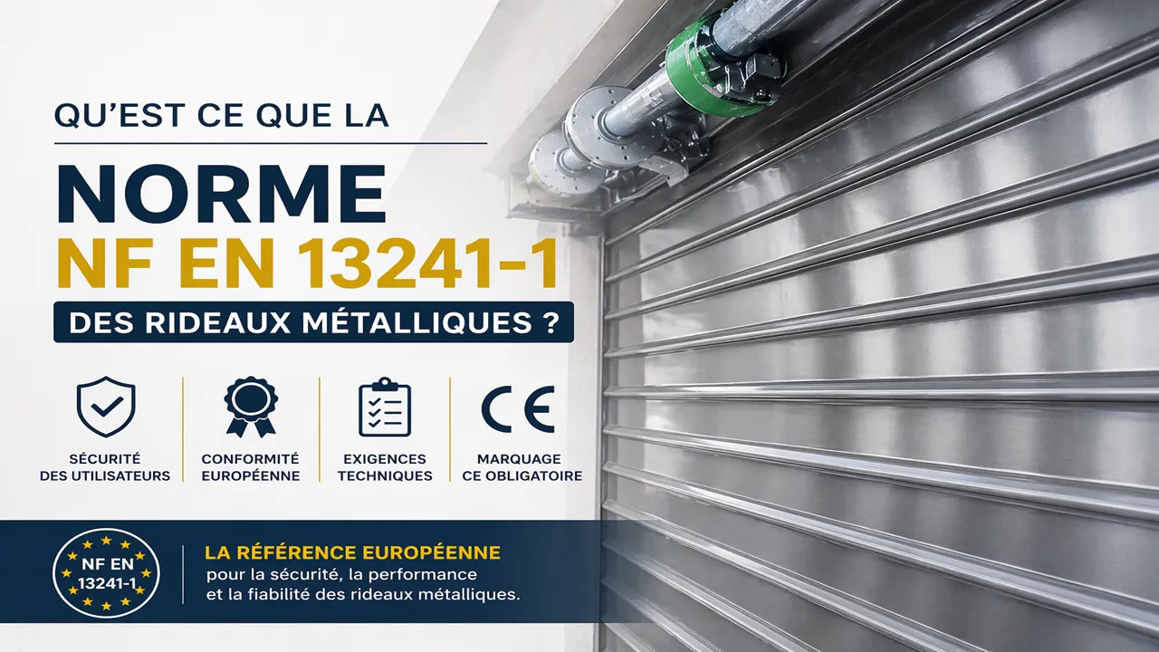 Qu’est ce que la norme NF EN 13241-1 des rideaux métalliques ?