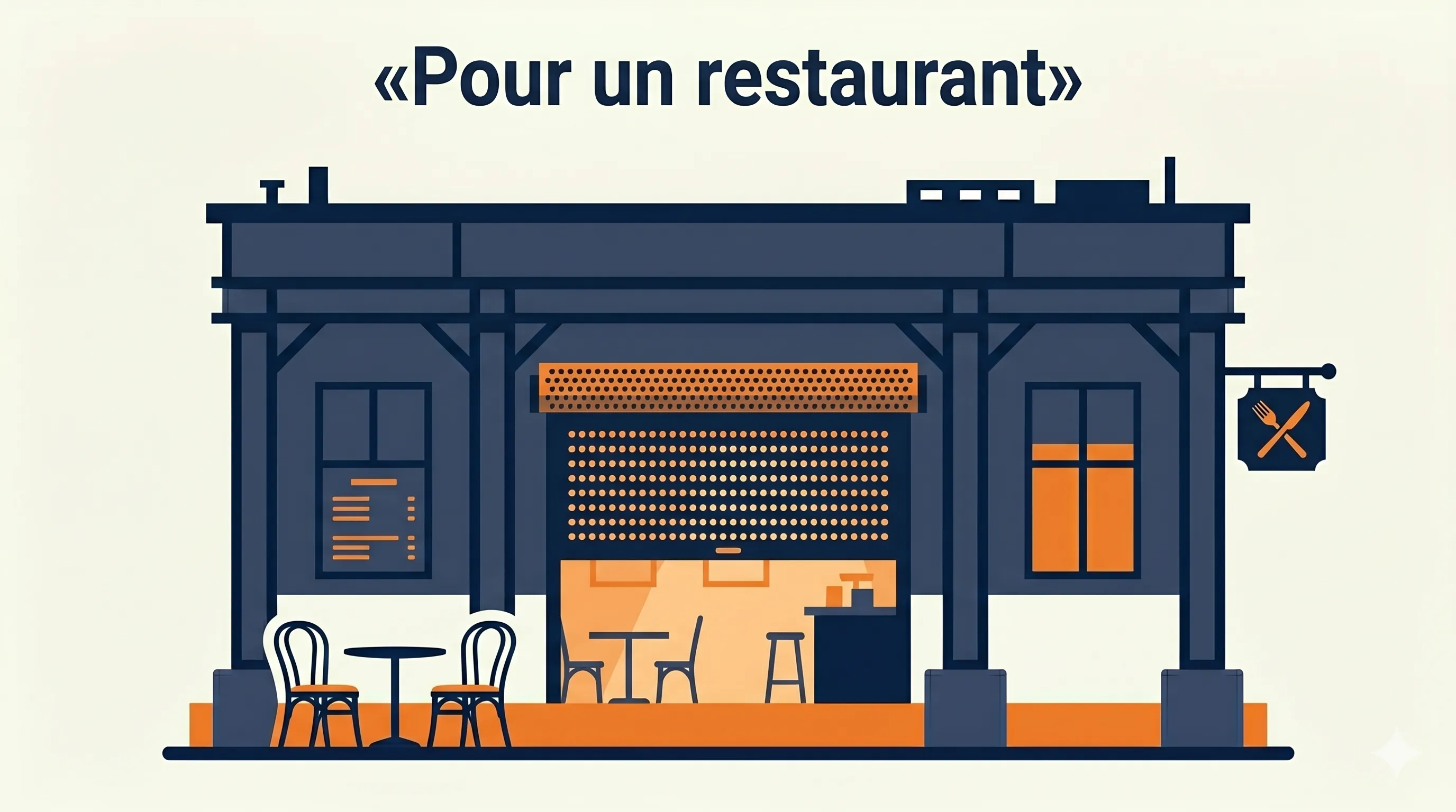 pour un restaurant